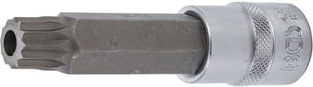 BGS Dopsleutelbit lengte 100 mm 1/2 veeltand (voor XZN) met boring M16
