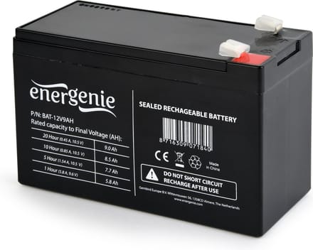 Gembird BAT-12V9AH - UPS Batterij - Lead Acid - 9 Ah