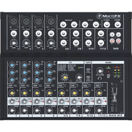 Mackie MIX12FX Console-mengpaneel Aantal kanalen:12