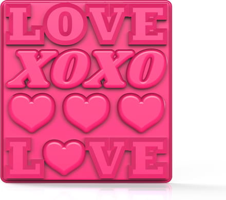 IJsblokjes Vorm, Love, Siliconen, BPA vrij, Roze - Zoku