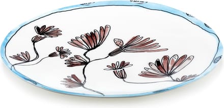 Serax Midnight Flowers By Marni Camelia Aubergine Serveerschaal Ø35