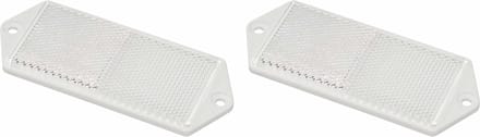 ProPlus Witte reflector met schroefbevestiging - 127 x 51 mm - 2 stuks