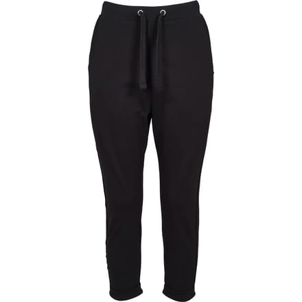 Urban Classics - Open Edge Terry Turn Up Dames joggingbroek - M - Zwart