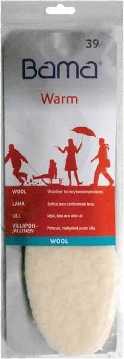 Bama Wool Zuivere Wollen Inlegzool - maat 40 -  Voor Strenge Kou