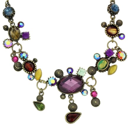 Behave - Gekleurde Ketting met Stenen - Trendy Accessoire voor Dames
