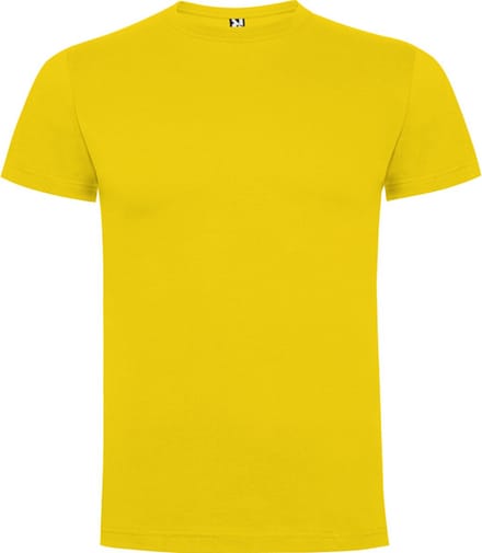 5 Pack Geel t-shirts Roly Dogo Premium Kids 8 jaar 122 - 128
