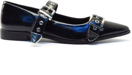 Poelman Black bandschoen C24W1501PSH1 black Zwart
