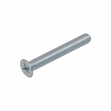 Metaalschroef M6x100 gegalvaniseerd platkop per zak a 8 stuks - pk - 4.8 - kruiskop