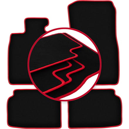 CARLUX-RED automatten voor: BMW 7 F01 sedan (2008-2015)