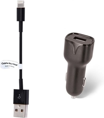 OneOne auto oplader + 3,0m OneOne Lightning kabel. 2.1A lader. Universele autolader adapter past op Apple iPhone 12 Pro Max, iPhone 13, iPhone 13 Mini, iPhone 13 Pro, iPhone 13 Pro Max, iPhone 14, iPhone 14 Pro, iPhone 14 Pro Max