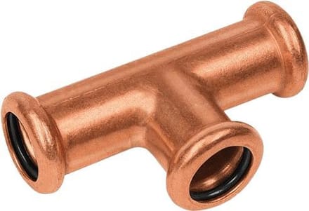 Bonfix Roodkoperen M 28 x 15 x 22mm persfitting T-stuk verlopend FFF