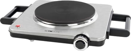 Clatronic EKP 3788 E- Enkele elektrische Kookplaat - RVS