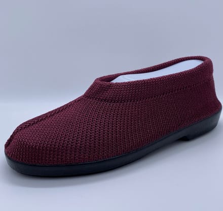 Gebreide Portugese Schoen - Bordeaux Vino - Maat 43 - Instappers - Pantoffel
