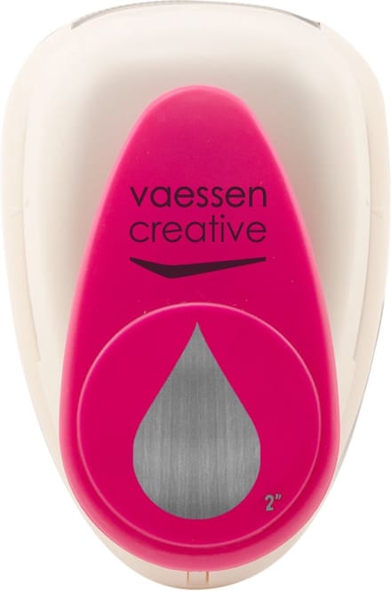 Vaessen Creative Pons - Figuurpons - Druppel - 3,3 x 5,1 cm