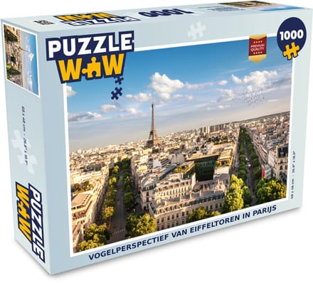 Puzzel Frankrijk - Parijs - Eiffeltoren - Legpuzzel - Puzzel 1000 stukjes volwassenen