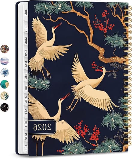 Agenda 2026 - Planner Jaarlijks - Dagelijkse Planning - Met Maandelijkse Tabs - A5 Formaat - M-Crane