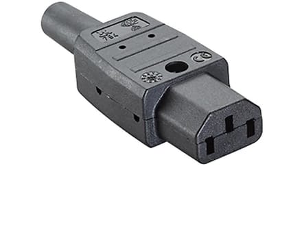 Bachmann Appliance plug c13 10a/250v Zwart