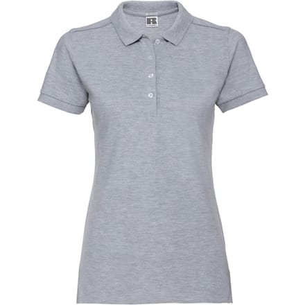 Russell Dames/Dames Stretch Fitted Poloshirt (Lichte Oxford Heide)