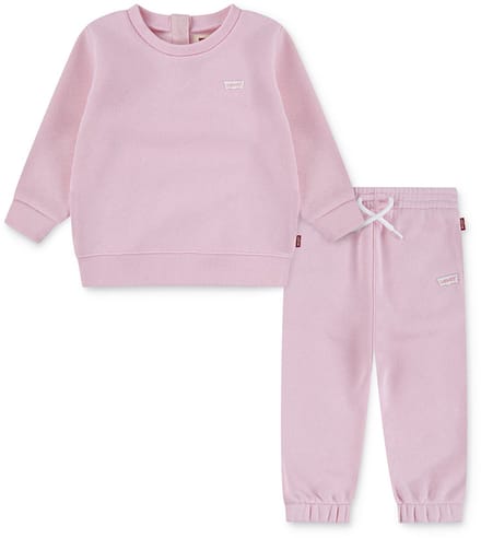 Levi´s ® Kids 6ep012 Set Met Lange Mouwen Roze 6 Months Meisje