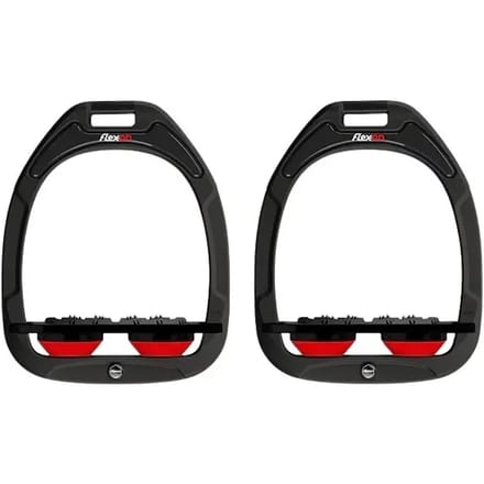 Platte Ultra Grip Aluminium/Black/Red Stirrup Flex-On Green Composite