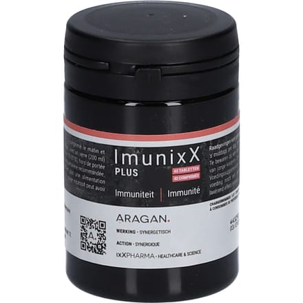 ixX Pharma ImunixX PLUS | Gepatenteerde Bèta-glucaan & vitamine C Immuniteit 42 Gecomprimeerde tabletten