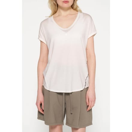 10DAYS V-neck Tee Medal Ecru Maat: XS | Tops Outlet | Dames | Ecru