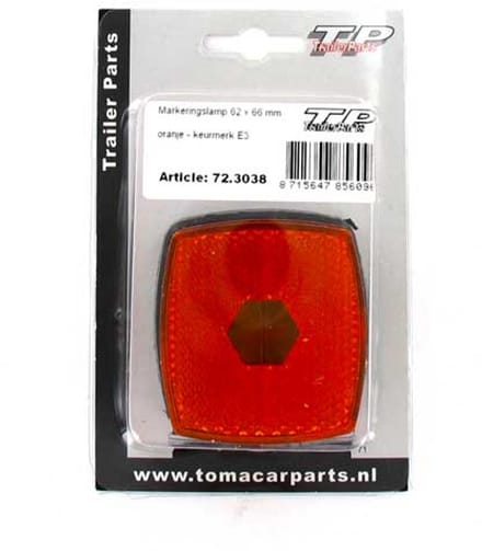 Markeringslamp Oranje 62 x 66 mm Radex