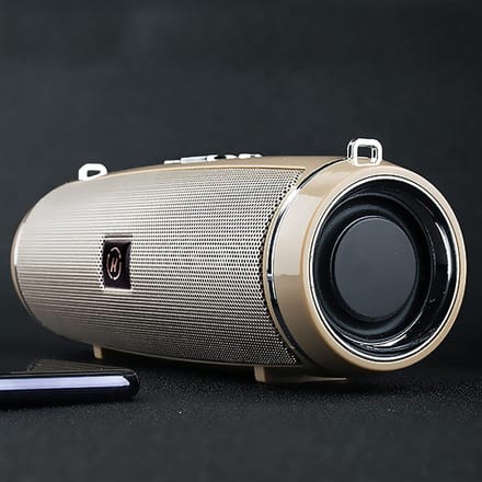 Draadloze Speaker - Bluetooth Audio - Muziek Luisteren - Verbeterde Bas - Compact Formaat - Goud