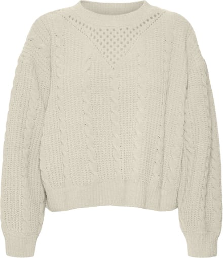 VERO MODA - VMLUELLA LS O-NECK PULLOVER BOO - Dames - Gebreide truien