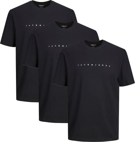 Jack & Jones Heren t-shirt 3 pack Star JJ