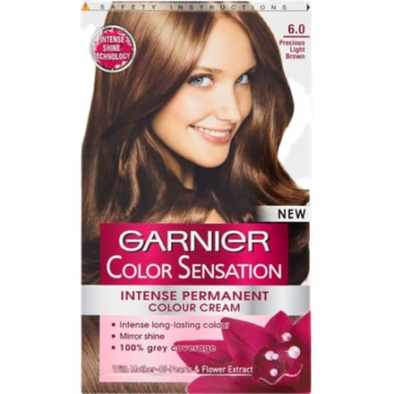 Garnier Color Sensation Intense Permanent Colour Cream - 6.0 Lichtbruin Haarverf