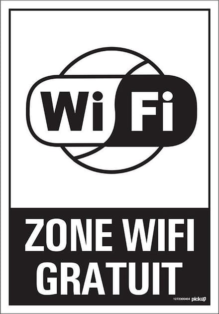 Pickup bord panneau 23x33 cm Combi - Zone WiFi gratuit
