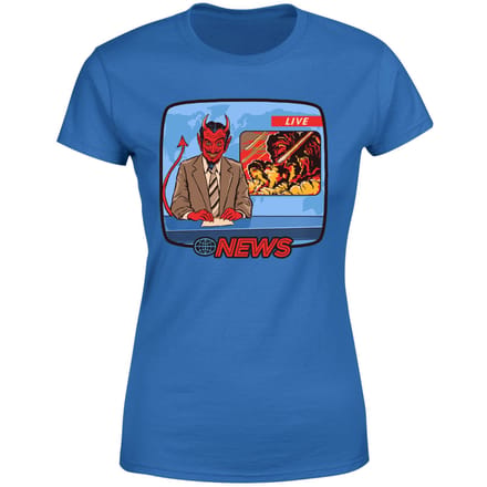 Breaking News Women's T-Shirt - Blue - M - Blue