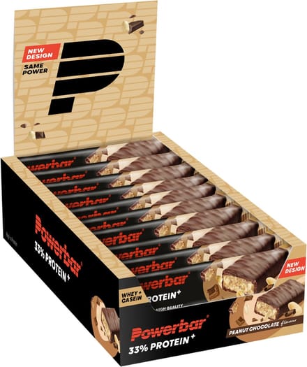 Powerbar eiwitreep | 33% Protein+ Bar | Chocolate-Peanut - 10x90g
