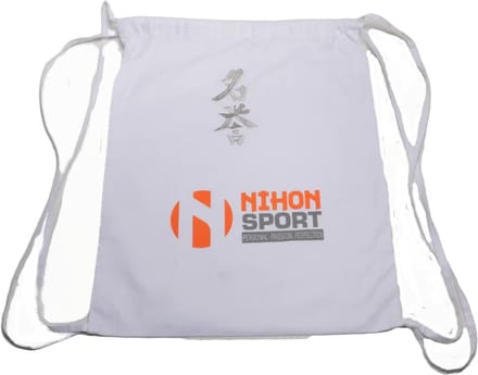 Rugzak Nihon Meiyo | Wit met zilverkleurige opdruk