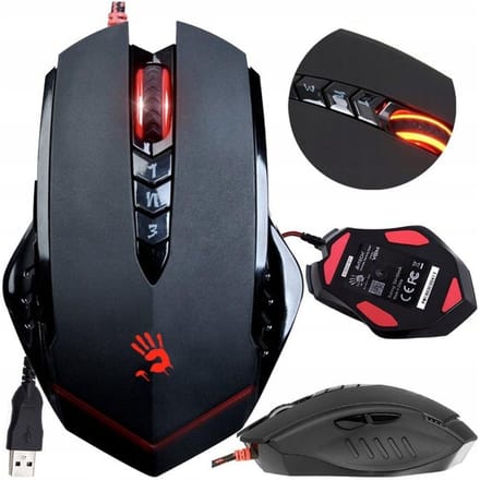 A4Tech Bloody V8M - Gaming Muis - 3200 DPI - 8 Programmeerbare Knoppen - USB Bedraad