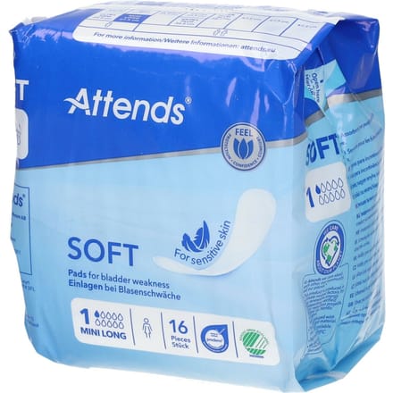 Attends® Soft 1 Mini Long Inleg Anatomisch 16 Verband
