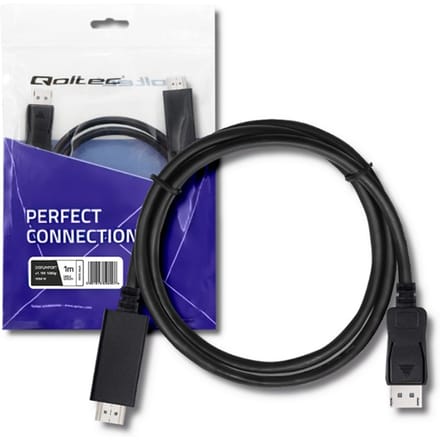 Qoltec DisplayPort v1.1 mannelijk |   HDMI mannelijk |   4K |   1 meter
