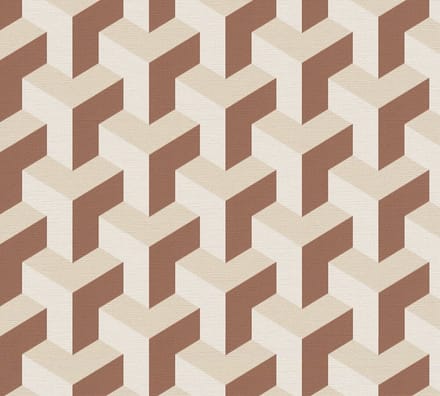 RETRO BEHANG | Geografisch - Créme Rood Goud - Living Walls Daniel Hechter 7