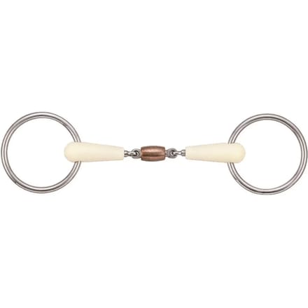 2-rings paardenbit met verwijderbare dubbele afdichtingsring + koperen roller Soyo Happy mouth