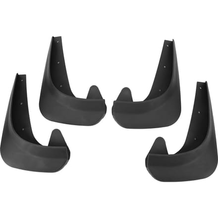 4 stuks Universele Spatlappen Set Anti-Spat Voor en Achter Spatborden voor Auto Pick-up Truck SUV Zwart black