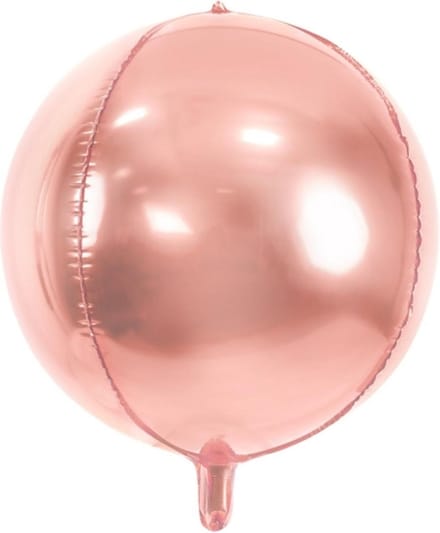 Partydeco - Folieballon rond Rose Gold
