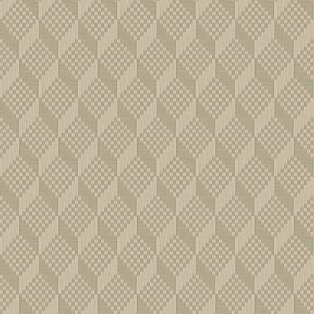 Dutch Wallcoverings - Grace 3D stitched cube sage green - vliesbehang - 10m x 53cm - GR322304