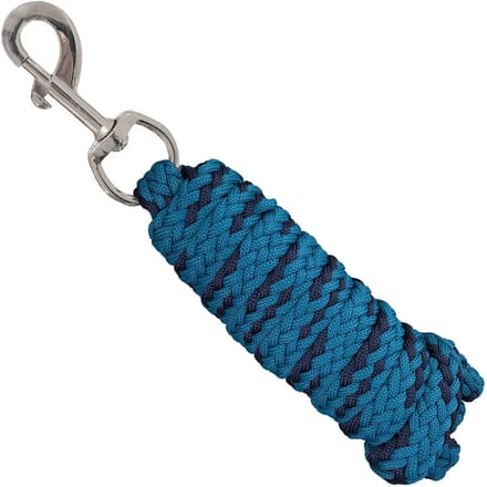 YORK Quartz Halster Lijn Turquoise-Zwart - 2.2m