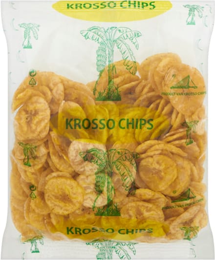 Krosso Bananen Chips Borrel (2x200 gram)
