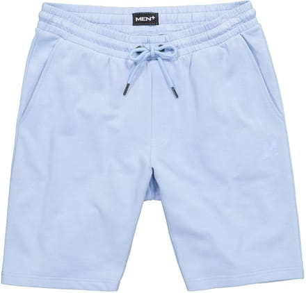 Men Plus - Heren - Sweatbermuda basic elastische tailleband - Hemelsblauw - Maat 3XL