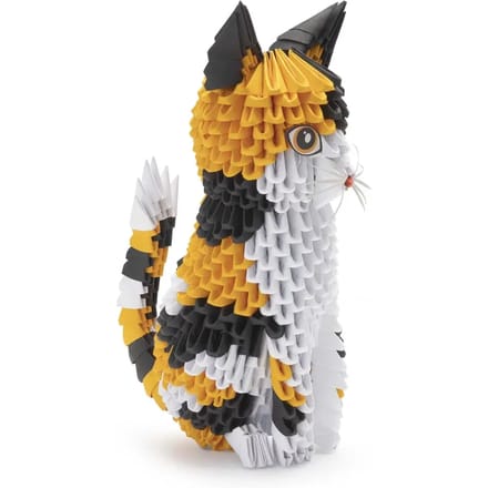 3D Model Origami Kat/ Poes- Papier