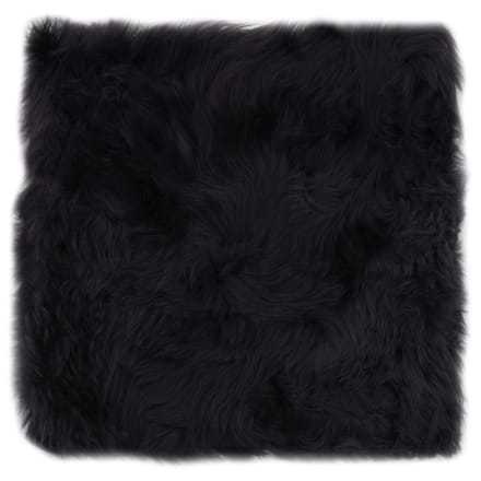 vidaXL - Stoelkussens - 2 - st - 40x40 - cm - echt - schapenvacht - donkergrijs