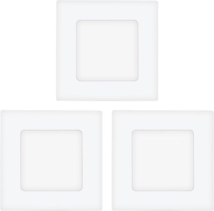 EGLO Fueva 1 - Inbouwspotje - LED - 85x85mm. - Wit - Set 3 Spots