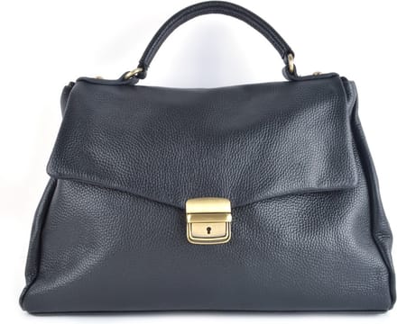 Giuliano handtas Agatha - Zwart - Dames - Made in Italy